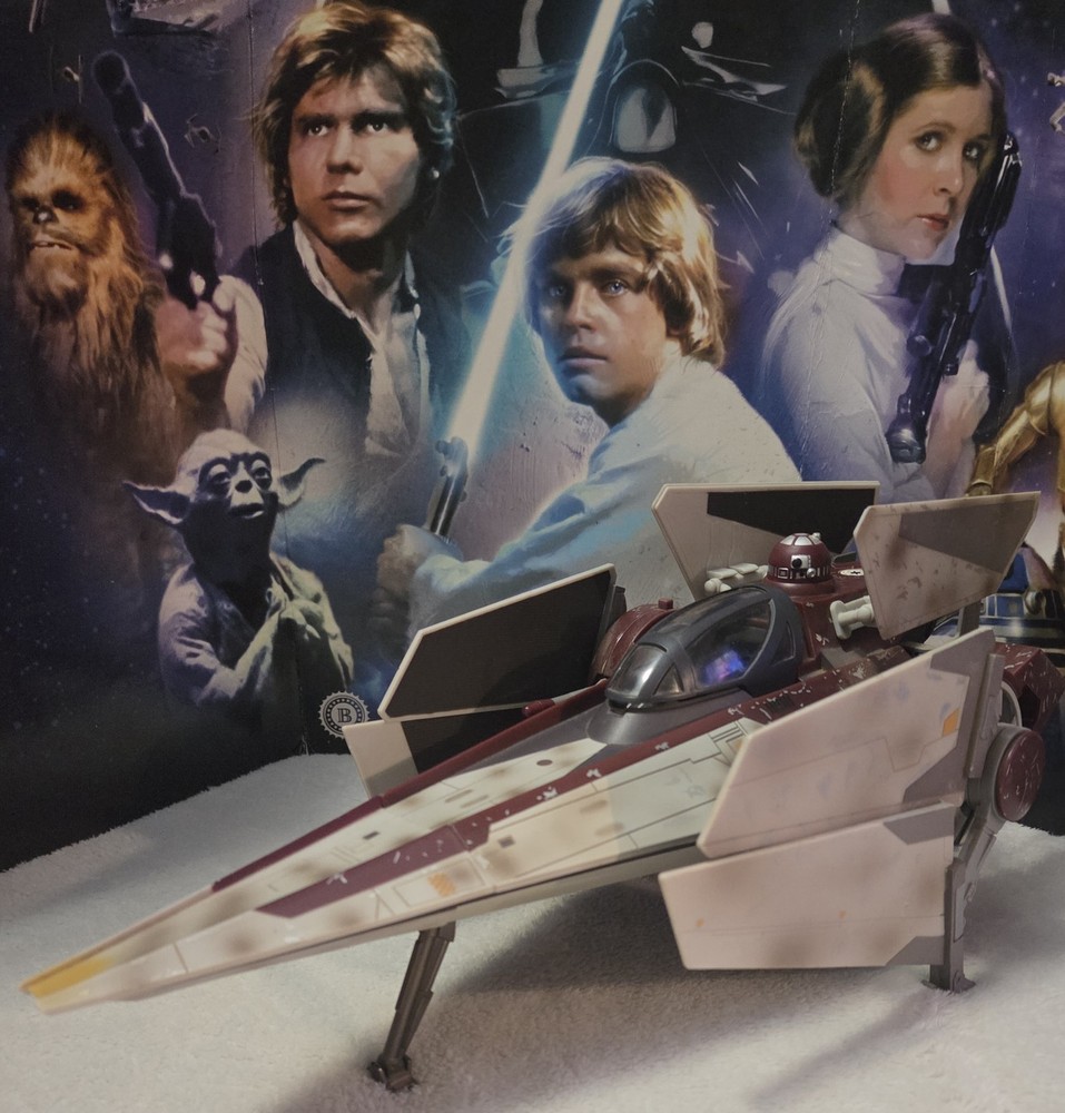 🔥🔥2007 STAR WARS: 30th ANNIVERSARY COLLECTION – V-WING STARFIGHTER *COMPLETE*