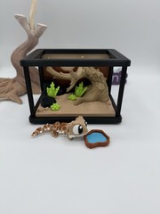 3D Printed lizard Tank Include 1+1 lizard,Articulated Fidget Toys, Picture Color