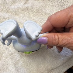 Trolls Action Figure Gray with White Hair and Yellow Glasses