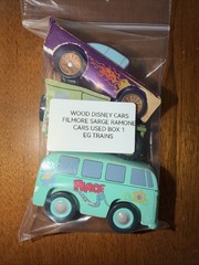 WOODEN DISNEY CARS PIXAR Wood FILMORE SARGE VW HIPPIE RAMONE Wooden