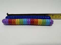 2 Slither io Plastic Bendable Snake Worm 2016 Figures Bonkers rainbow & blue