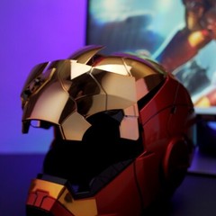 Iron Man MK5 1:1 Helmet AUTOKING Wearable Voice-control Golden Ver. Mask Cosplay