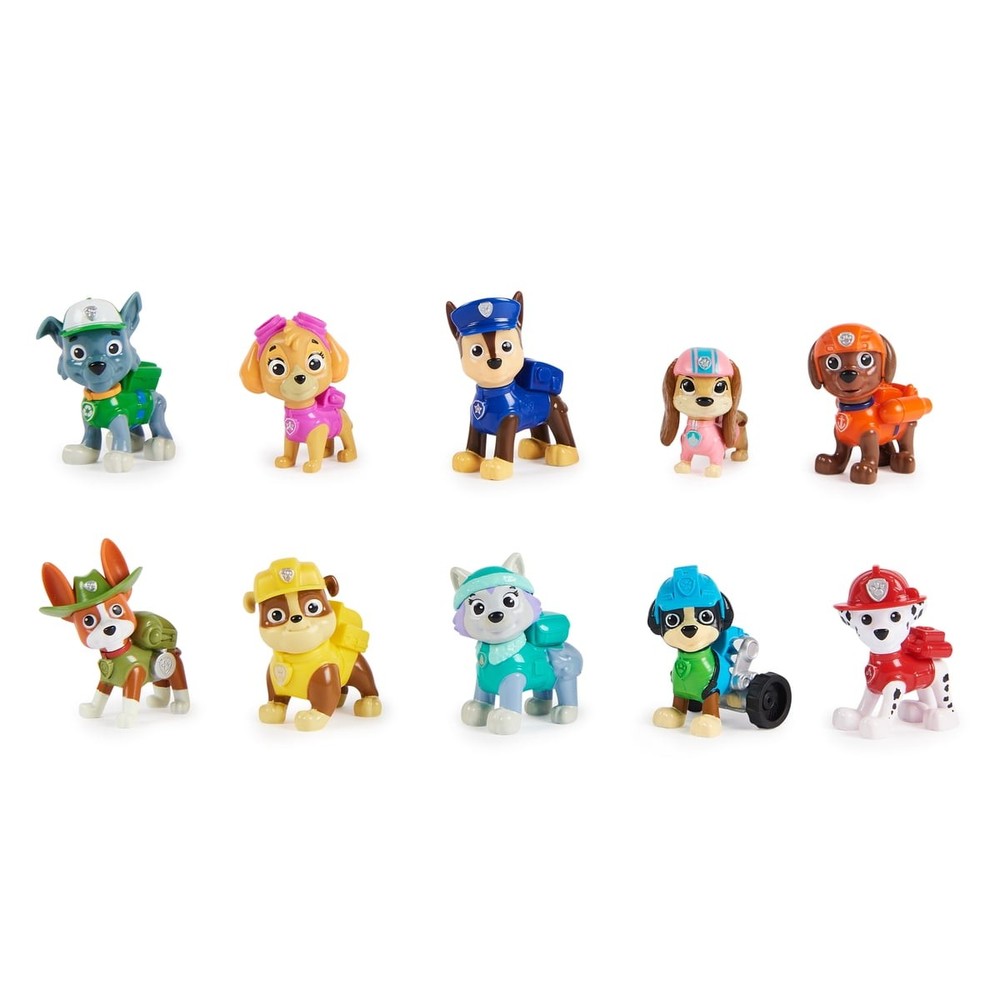 PAW Patrol All Paws on Deck 10 Collectible Action Figures Pups Gift Pack