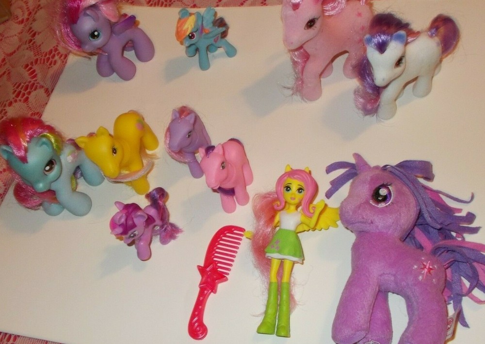 Raggady Ann Andy* My Lil Pony LOT* Pooh Piglet Tigger*Scooby Doo*Fish PLUSH TOYS