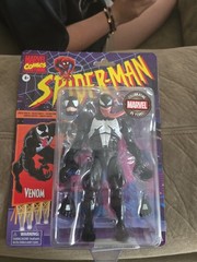 2024 Marvel Legends SpiderMan Retro Card Venom Figure 85th Walmart Exclusive New