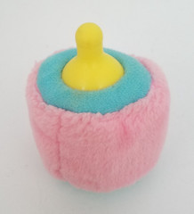 Vintage 3″ Popple 1986 Mattel Pink Blue Plush Popples Replacement Bibsy Bottle