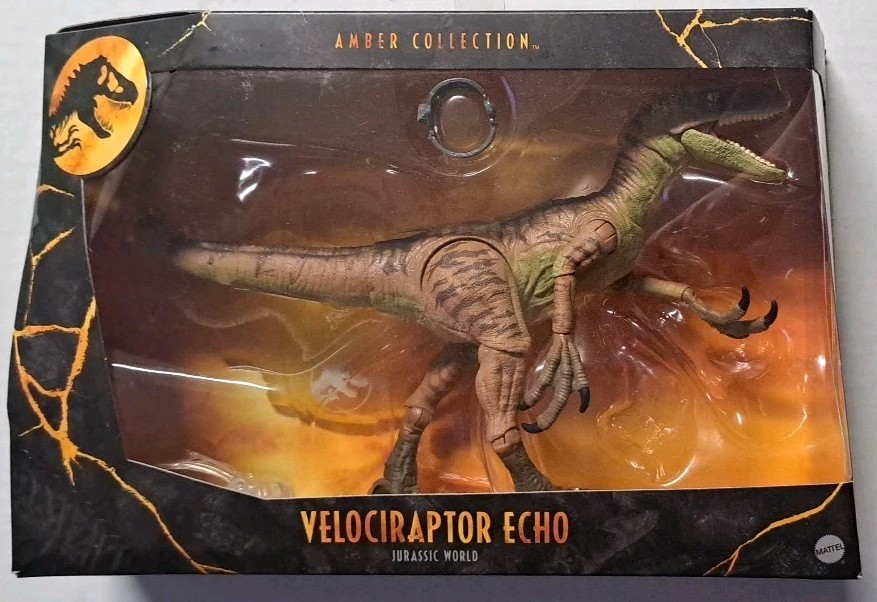 Mattel Jurassic World Amber Collection Velociraptor Echo