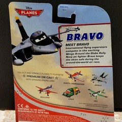 Racing Bravo Disney Planes Diecast 2012 Mattel New on Card SEALED New Old Stock