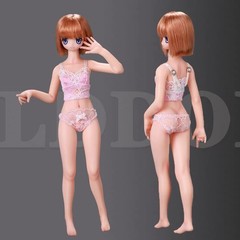 LDDOLL1/6Silicone Flexible Seamless FigureFemale Small Breast AnimeBody OB 22S
