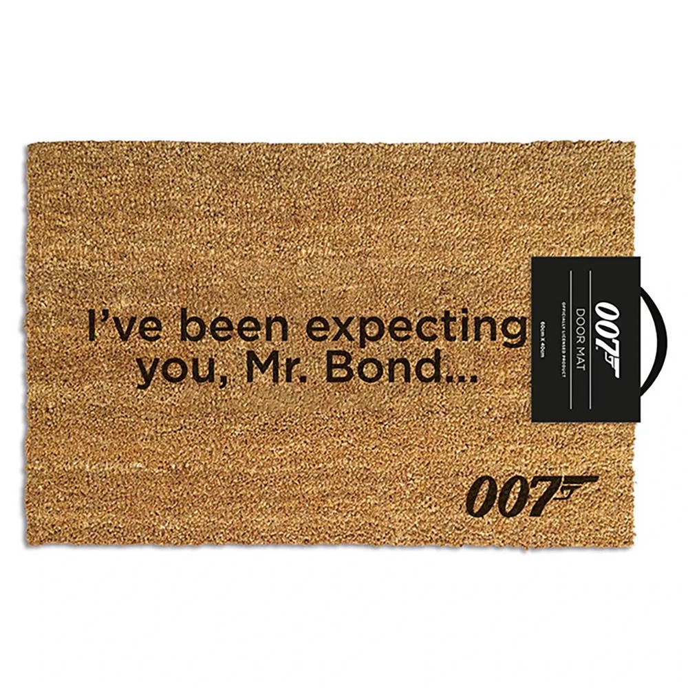 007 JAMES BOND I’VE BEEN EXPECTING YOU OFFICIAL DOORMAT 60 X 40 CM COIR PVC BACK