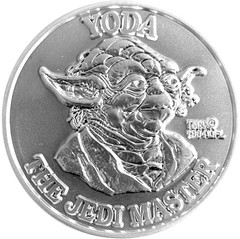💥STAR WARS POTF💥 ~ YODA high quality REPRODUCTION Double Sided Coin!!