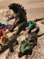 GODZILLA tail whip, DRAGONS, DINOSAURS Lot Of 12