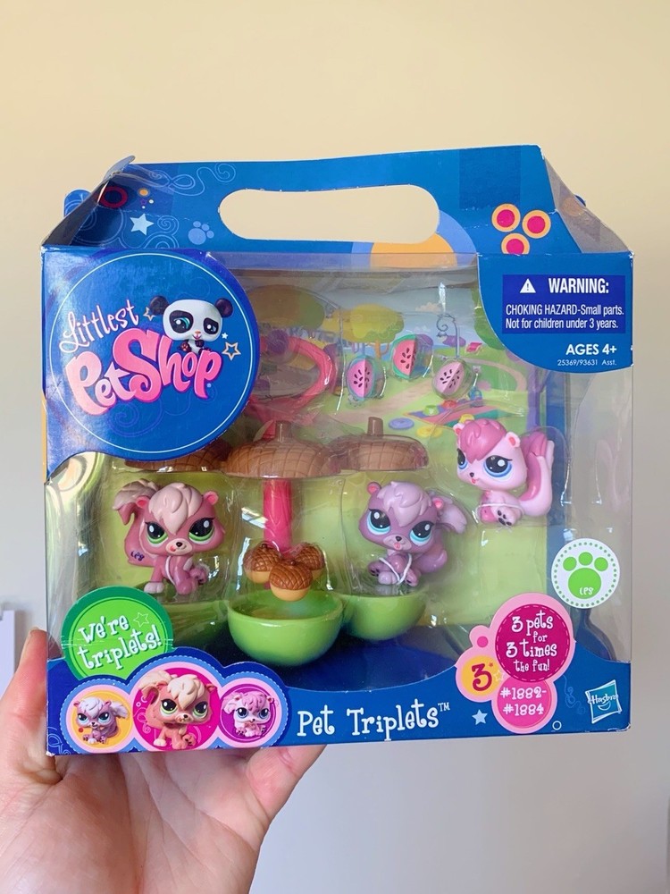 Littlest Pet Shop Triplets Squirrels #1882 #1883 #1884 NEW IN BOX