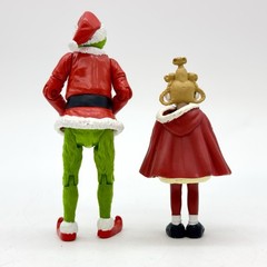 2000 Playmates Articulated Grinch & Cindy Lou Who Mini Figures GUC SHIPS FAST!