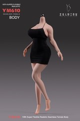 YM610 1/6 Female Body Large Breast Plump Girl 12″ Action Figure Hands Foot Toys