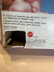 Vintage 1984 Princess Of Power Swift Wind Unicorn With Box & Doll