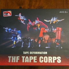 THF THF TAPE CORPS Transforming Robot Figure Set Dog, Multicolor Ages 6+