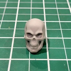 Custom Resin Skull Head 1:12 Scale Legends Classified Punisher Black Mask