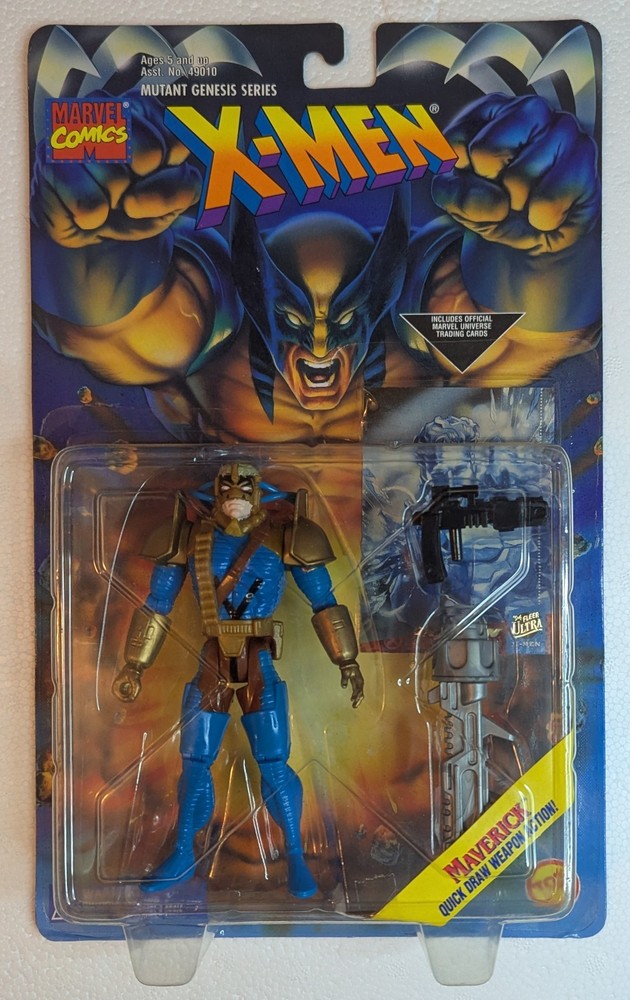 ToyBiz Marvel Comics X-Men Maverick Mutant Genesis Series & Fleer Ultra Card