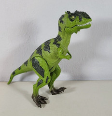 Kid Galaxy TRex Dinosaur Toy Green Poseable 8.5″ Action Figure T-Rex Tyrannosaur