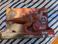 2022 Jurassic World Epic Attack Battle Chompin’ Carnotaurus Light & Sound NEW
