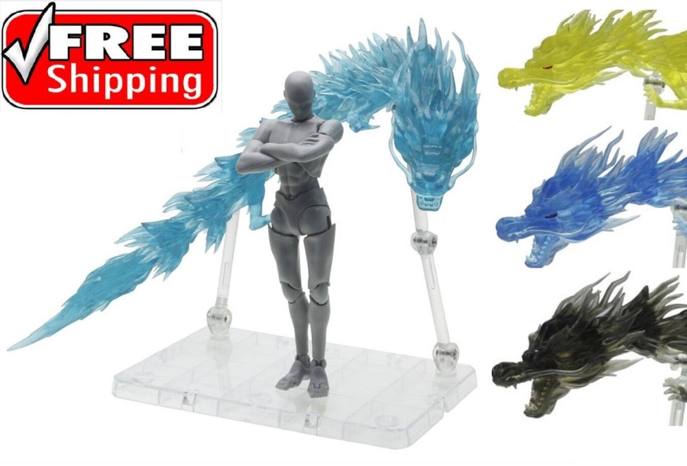 LARGE Dragon Effect W/ Stand Tamashii For 1/12 Figma S.H.Figuarts Saint Seiya