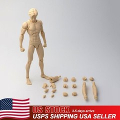 Mirrfig 1/12 MF001 Male Action Figure Body 6″ Pale Skin Super Jointed Model Toys