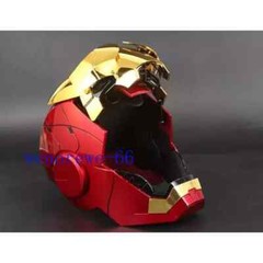 US!! 1:1 Iron Man MK5 Helmet Wearable Voice-control Mask Cosplay Golden AUTOKING