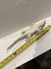 Alligator Crocodile Rubber Toy Figure 1976 Hong Kong