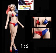 1/6 female sexy Quinn Bikini only for 12″ figure Kumik Phicen Hot Toys ❶USA❶