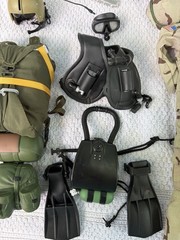 Vintage GI Joe Uniforms Accessories Lot Airborne Parachute Scuba China Hasbro