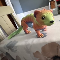 Fully Jointed Otter Action Figure – Plastic, multicolor, large 3d printed fidget