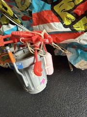 1991 TMNT Don’s Pizza Powered Parachute Playmates, Box,Read Description, Vintage