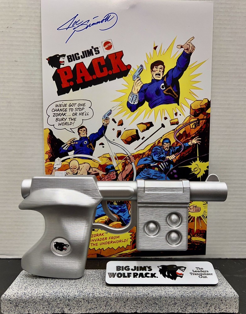 Big Jim Wolf Pack Commander 1:1 scale Tranquilizer Gun Prop – Silver Version