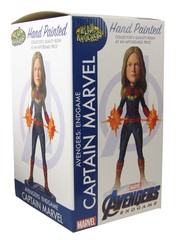 Neca Captain Marvel Head Knocker Resin Statue Avengers Endgame Bobblehead New