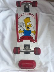 Vintage 1990 The Simpsons Bart Simpson Vehicle of Destruction Skateboard