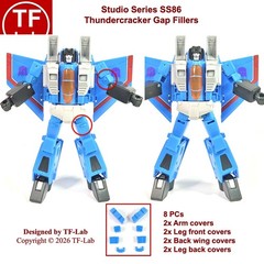 Studio Series Movie SS86 Thundercracker Upgrade Kit Gap Fillers Transformers