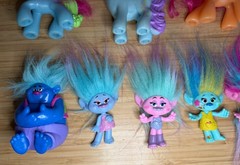Vintage Hasbro My Little Pony & Trolls Toy 19x Figure LOT + Gi-Go Ponies mlp