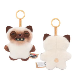 Fuggler Alley Cats 🐱 YAWPER 🐱 5″ Plush Bag Charm Keychain Dangler