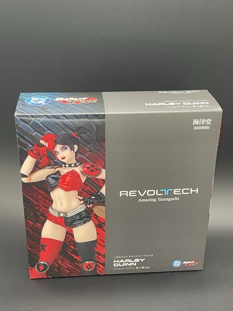 Revoltech Amazing Yamaguchi Harley Quinn Red Black Ver. Action Figure from Japan