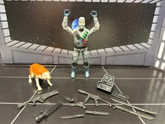GI Joe Black Major Firefly Custom Figure Complete w/ Accessories Cobra Saboteur