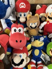 Lot of 15 Super Mario Brothers Yoshi sonic donkey Kong Bowser plush 2017 2018