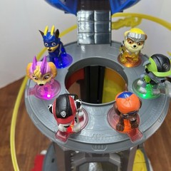 PAW Patrol Mighty Pups Lookout Tower Playset Figures Car Lights & Sound Work