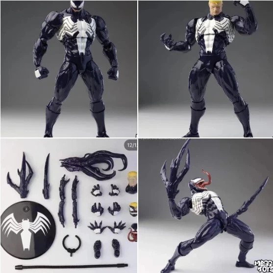 In Stock Mess Toys Venom Lethal Neighbor Spiderman Symbiote 1/12 Action Figure N