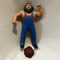 Vintage WWE WWF LJN Superstars Hillbilly Jim Wrestling Figure with Hat