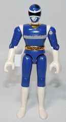 4 Power Ranger Red Blue Silver 1997 4.5″ In Space Action Figure Bandai Gold Belt