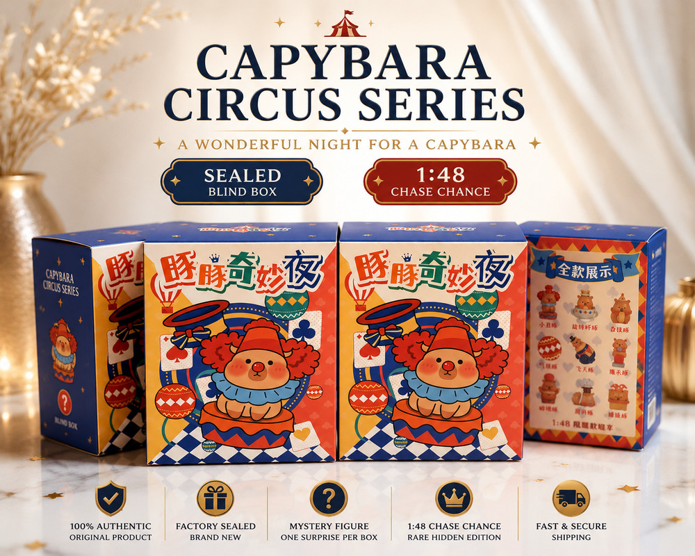 Capybara Circus Blind Box Sealed Figure A Wonderful Night 1:48 Chase Cute