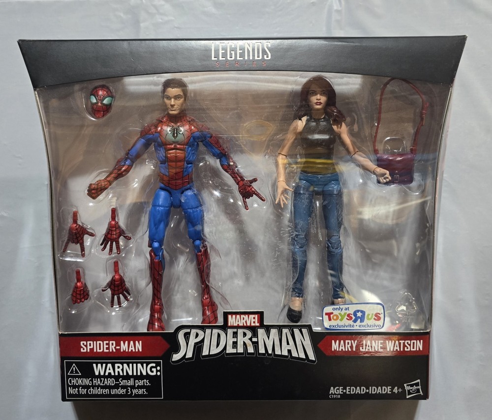 Marvel Legends Spider-Man & Mary Jane Watson Hasbro 2 Pack Toys R Us Exclusive