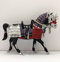 VINTAGE 1993 MOVIE III TMNT SAMURAI EVIL WAR HORSE W/ CASTLE GUARD *INCOMPLETE