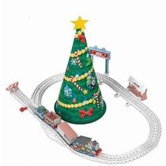 Thomas & Friends Motorized Christmas Train Set with Track, Battery-Powered…